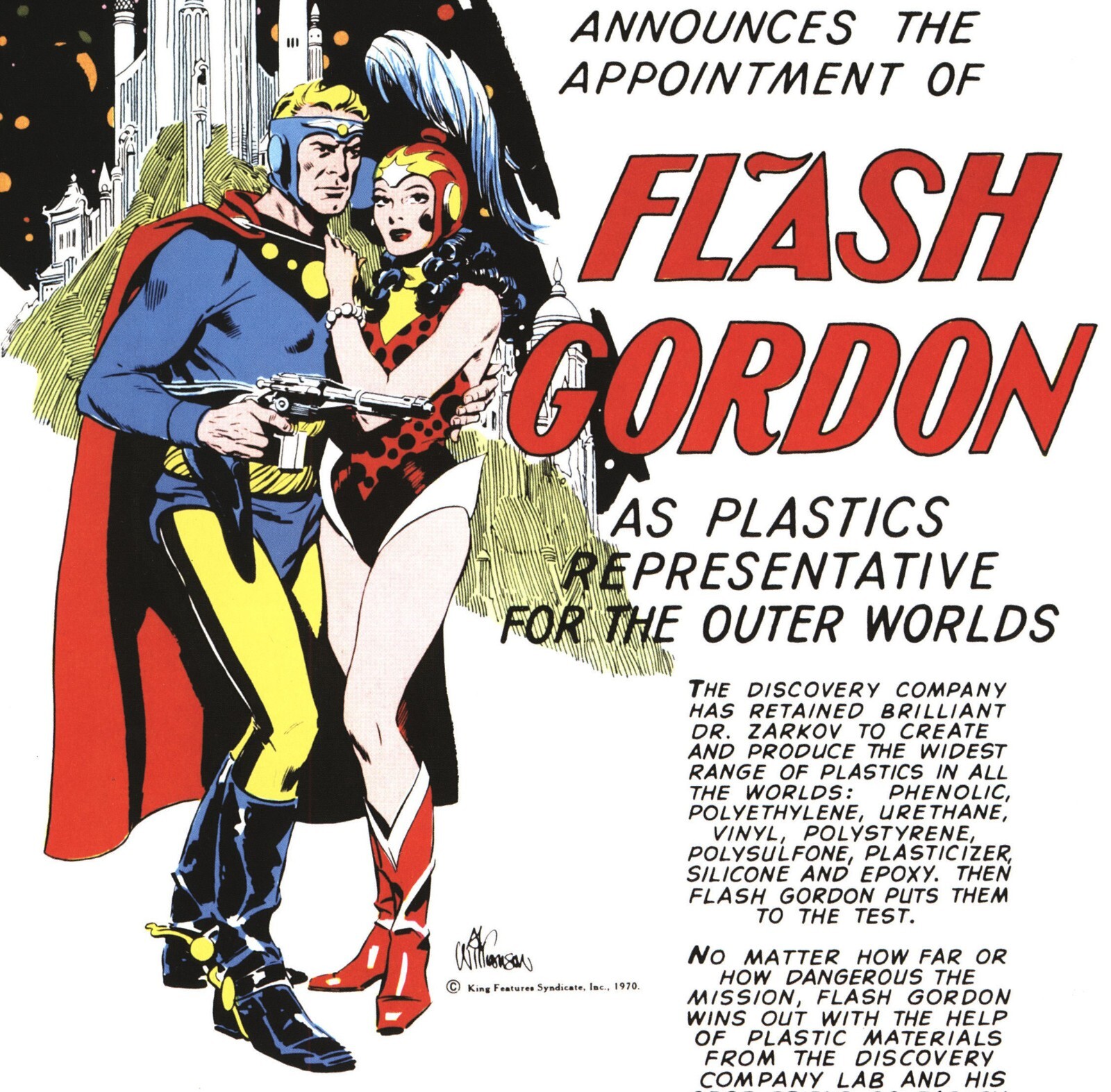 F.ART ACTION FIGURES 3D FLASH GORDON in Resina , da colorare