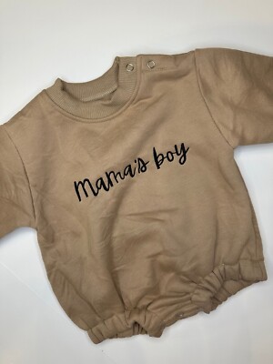 The Tiny Trends Mama's Boy Sweater Romper