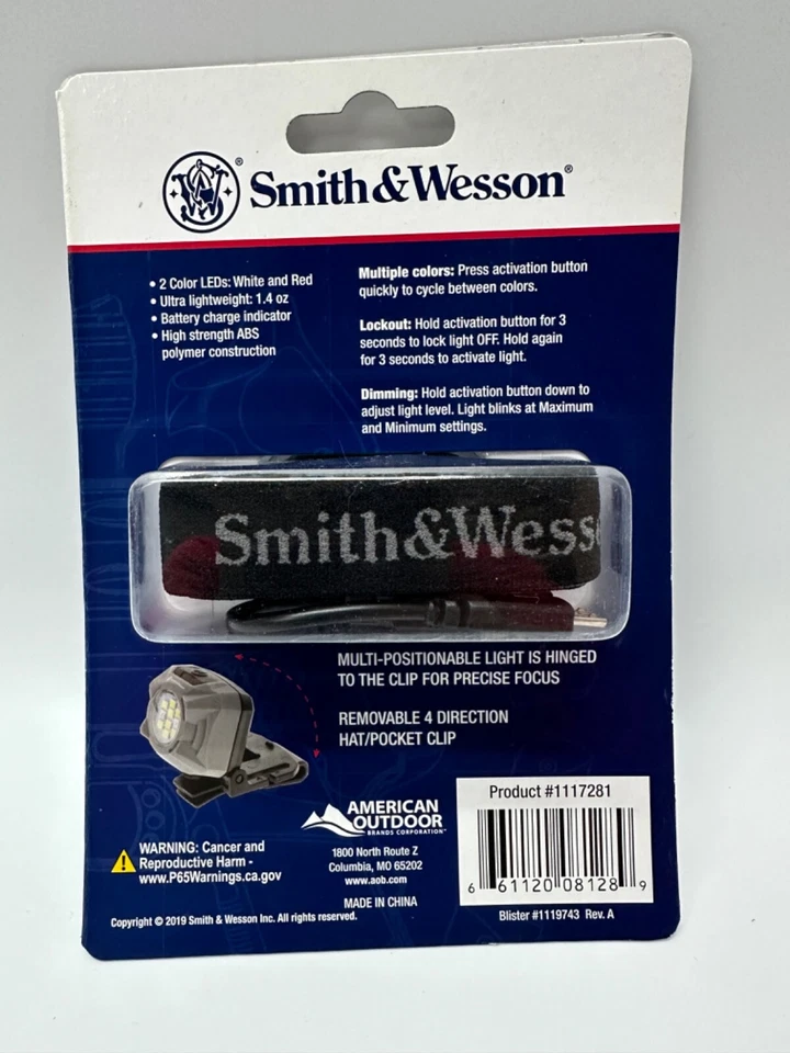 Faro recargable Smith & Wesson Night Guard doble haz 430 lúmenes 1117281 Foto 2 de 2