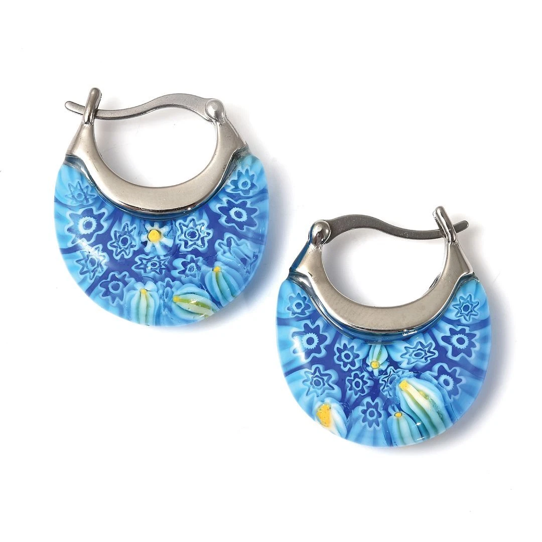 Basket hot sale hoop earrings