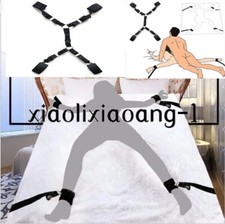 restraint Belt Full Handcuffs Ankle Cuffs Set Slaver Flirting Straps Female