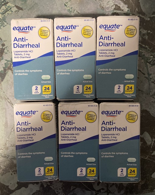 EQUATE AntiDiarrheal Loperamide HCl Tablets 48 Count for sale online
