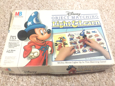 Vintage Object Matching Light and Learn Disney Mickey Mouse