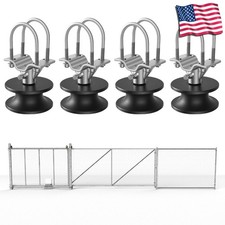 Pack of 4 Nylon Sliding Gate Rollers for 4in Square Post X 2in Square Fence