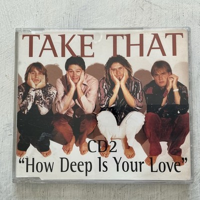 Take That Cd 4 Track Single How Deep Is Your Love 1996 Great CD Case Broken
