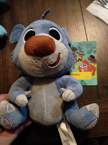 BNWT Disney Store The Jungle Book Furrytale Friend Baloo Plush Small Toy 9"