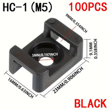 Embases à visser 16x23 mm pour colliers serre-câbles fixation murale