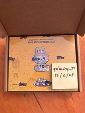 Lot Of 5 Topps Chrome Labubu Cards Sealed Hobby Box  10th Anniversary IN HAND