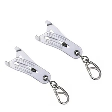 2x Thread Checker Precise Thread Size Checker Keychain Nut&Bolt Checker Keychain
