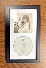 Taylor Swift Signed/Framed Tortured Poets Department CD Photo + 3/4 Heart!