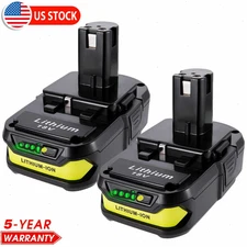 2PACK For RYOBI 18V 2.0Ah P108 High Capacity Battery 18Volt Lithium-Ion One Plus