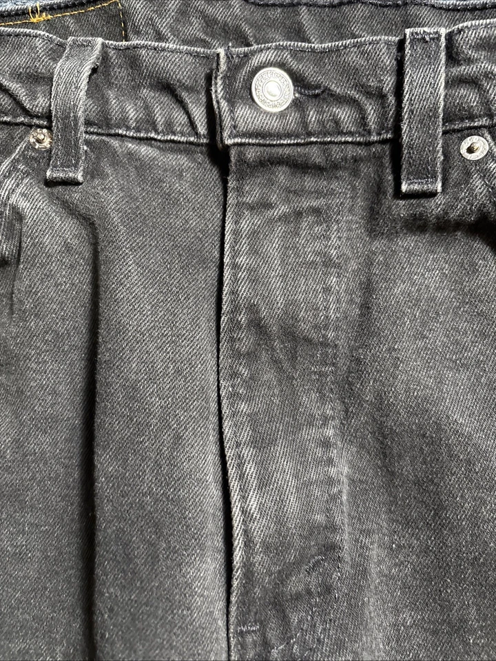 Levi’s Orange Tab 550 Calce Relajado Años 90 EE. UU. Algodón Para Hombre 32x31 Cremallera Algodón Negro Foto 2 de 4