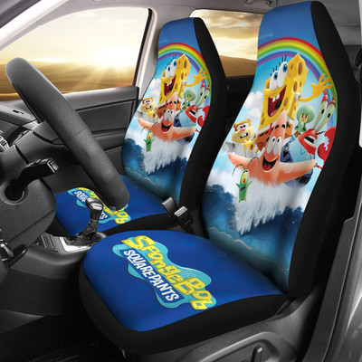 Spongebob Squarepants Funny Theme v1 , Funny Cartoon Car Seat Covers (set of 2)