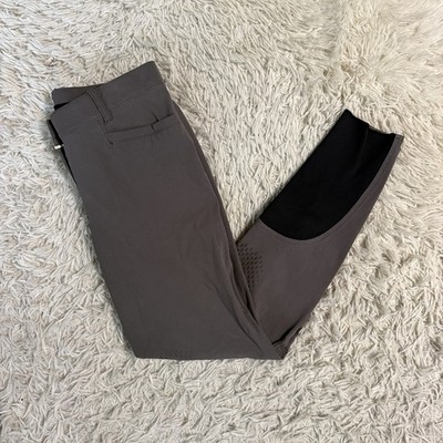 Women s Size IT46 Grey Equiline Knee Patch Horseback Riding Breeches