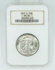 1943-D NGC MS65 Walking Liberty Half Dollar Fatty Holder