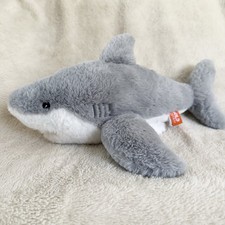 Wild Republic Great White Shark 14 Plush Embroidered Eye Stuffed Toy