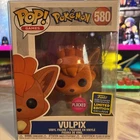 FUNKO POP FLOCKED VULPIX FIGURE POKEMON 2020 SUMMER CONVENTION GAMES #580 RARE