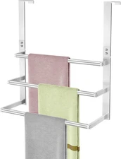 16Inch over the Door Towel Rack,  Stainless Steel over Door Towel Holder, Door T