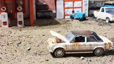 69 Datsun 510 Weathered Custom junkyard 1/64 