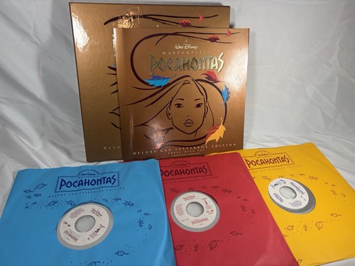 Pocahontas Deluxe CAV Laser Disc Letterbox Edition 3 Disc Set Disney Masterpiece