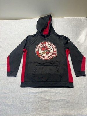Sport Tek Womens XL 18 20W Full Zip Athletic Jacket Black Red Plus Size