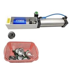 Aluminum Can Crusher, Heavy Duty Pneumatic Cylinder Soda Beer Can Crusher