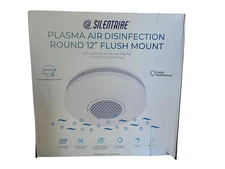 Silentaire Plasma Air Disinfection Round 12" Flush Mount LED Lighting 1000 Lumen