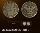 1909 USA Barber Half Dollar