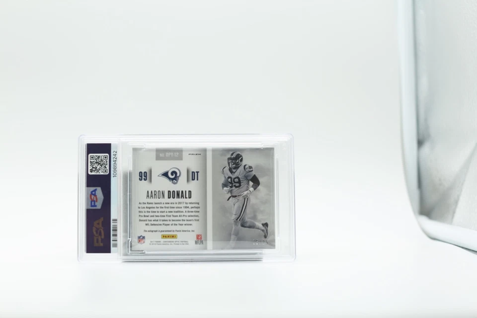 2017 PANINI CONT. OPTIC AARON DONALD-АВТОГРАФ psa 8 - Изображение 2 из 2