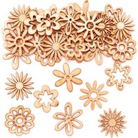 Baker Ross Holzformen Blumen 45 Stk. Bastelbedarf Osterbasteln FüR Kinder
