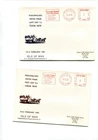 Isle of Man 1981 last day of 7p 1st day 8p local rate Meter mark covers