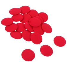 20 Pcs Cotton Cloth Covered Buttons Round Tuxedo Shirt Large Coat