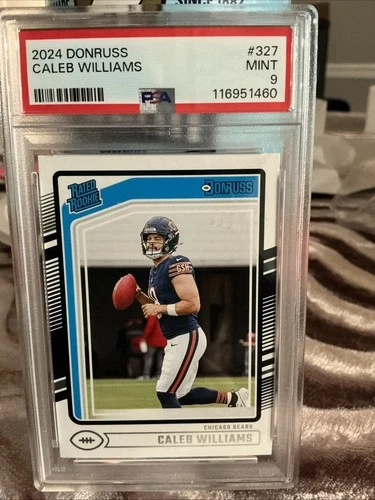 2024 Caleb Williams RC #327 Panini Donruss Rated Rookie PSA 9