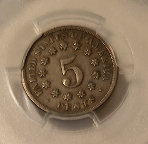 1868 Schild Nickel Rev von 68 FS-906 XF45 PCGS - Bild 4 von 4