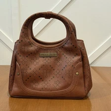 Frye And Co. Tinsley Mini Crossbody Bag Brown Purse Double Top Handles Western