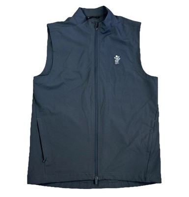 Level Wear Full Zip Golf Vest The Landings Golf Course Dark Grey Size Medium