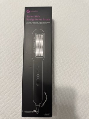 slopehill Steam Straightening Brush KD890 Pink Ceramic & Tourmaline 410°F