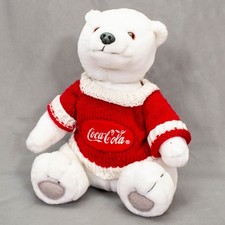 Coca-Cola Coke Polar Bear in Red Sweater 12" Plush