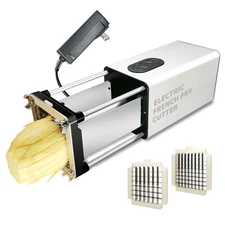 Electric French Fry Cutter, French Fry Cutter Stainless Steel with 1/2 & 3/8 ...