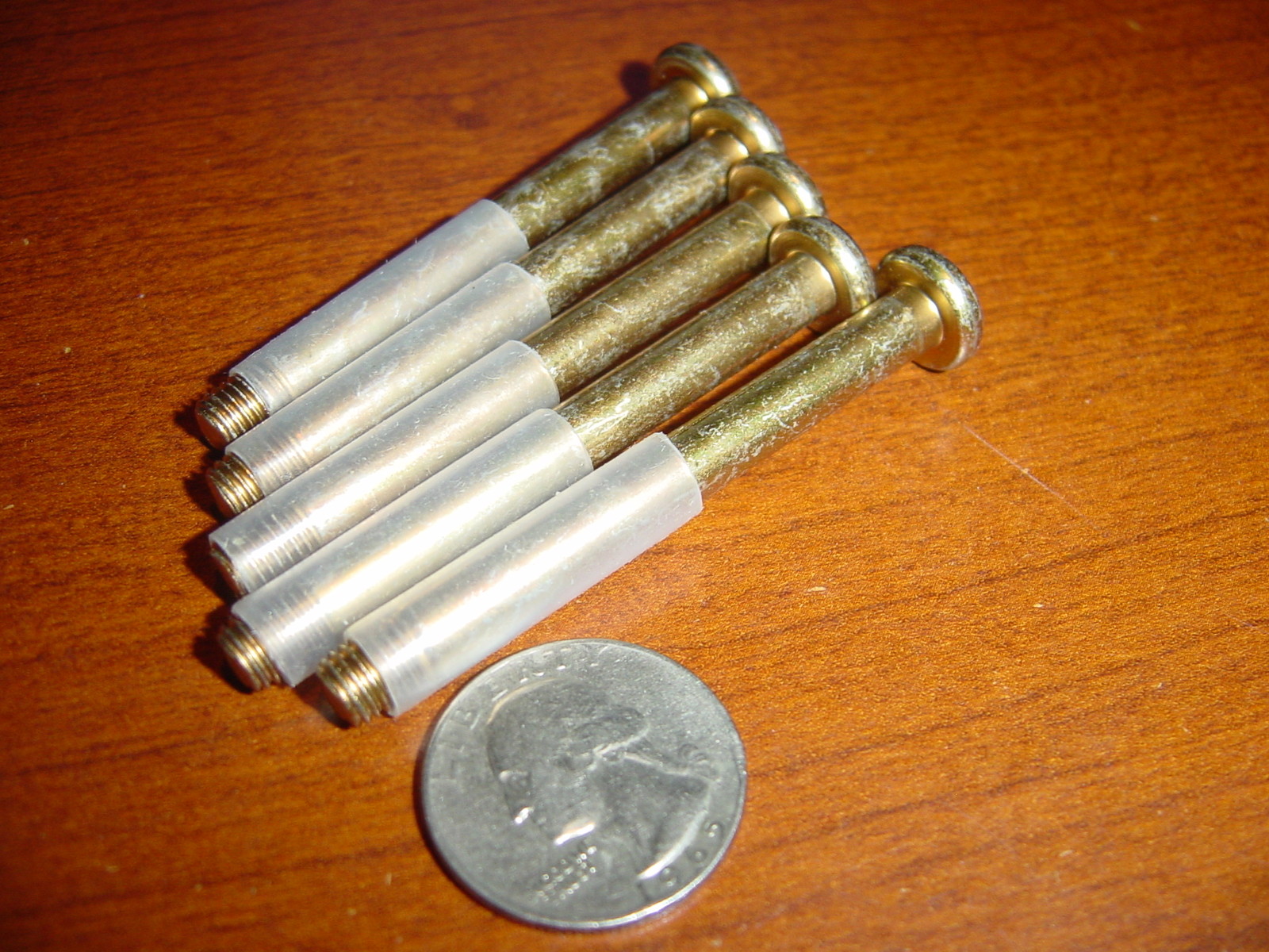 5 Military grade NAS bolts phillips drive 1/428 x 2 steel plated NAS