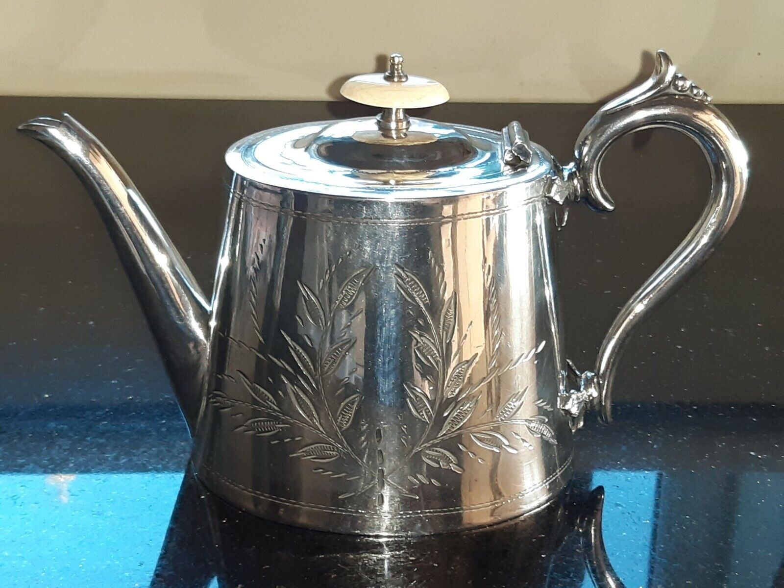  Victorian Teapot  Antique Silver Plated Circa 1890s