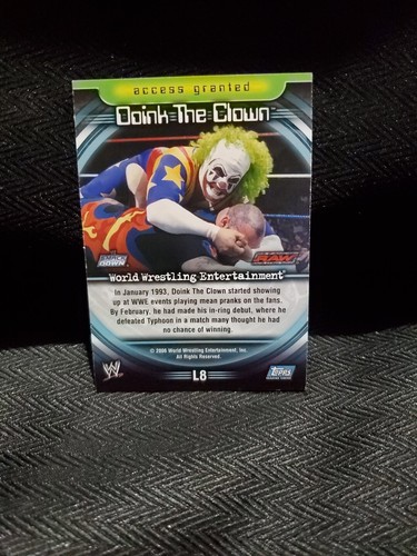 2006 Topps WWE Insider English UK Wrestling Card #L8 Doink The Clown Legend WWF - Picture 10 of 14