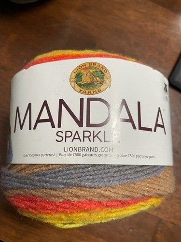 Lion Brand Yarn MANDALA SPARKLE - 3.5oz / 100g - 328yd / 300m shimmery cake yarn - Picture 6 of 27