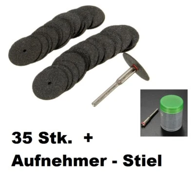 35x Schruppscheiben Ø 24mm + Dorn Trennscheiben Dremel Proxxon MINI FLEXSCHEIBEN