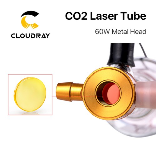 60W CO2 Laser Tube Metal Head 1250mm Glass Pipe for 60W Laser Engraver Cutter - Picture 8 of 11
