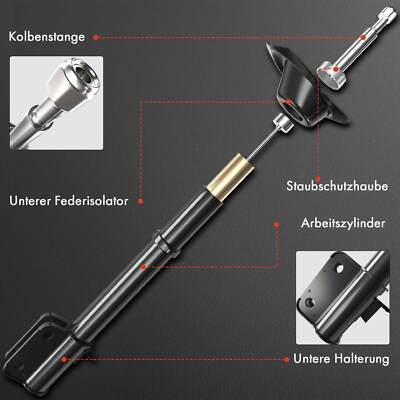 Frankberg 2x Stossdämpfer Stoßdämpfer Vorne Links Rechts 465mm Gasdruck Kompatibel Mit Mondeo III Turnier BWY Mondeo III B5Y Replace# 312937, 16430