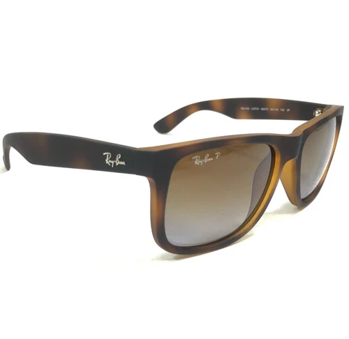Ray-Ban 4165 Justin 865/T5 Havana Rubber Sonnenbrille Brown Gradient Polarized - Bild 3 von 6