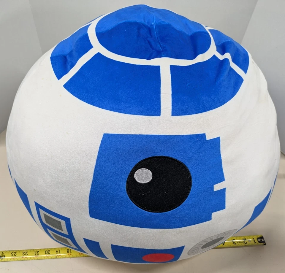 JUMBO Squishmallow Disney Star Wars Blue R2D2 Plush 20 X 18 X 20 - Image 2 of 4