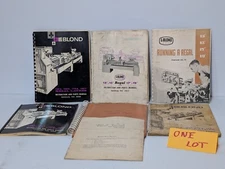 Lot of 6 LeBlond Instruction and Repair Parts Manuals, Varying Types-As Pictured