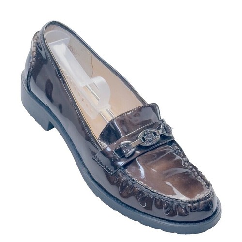 Leather Shoes Iflex Anne Klein Patent Loafer ANNE KLEIN Women's